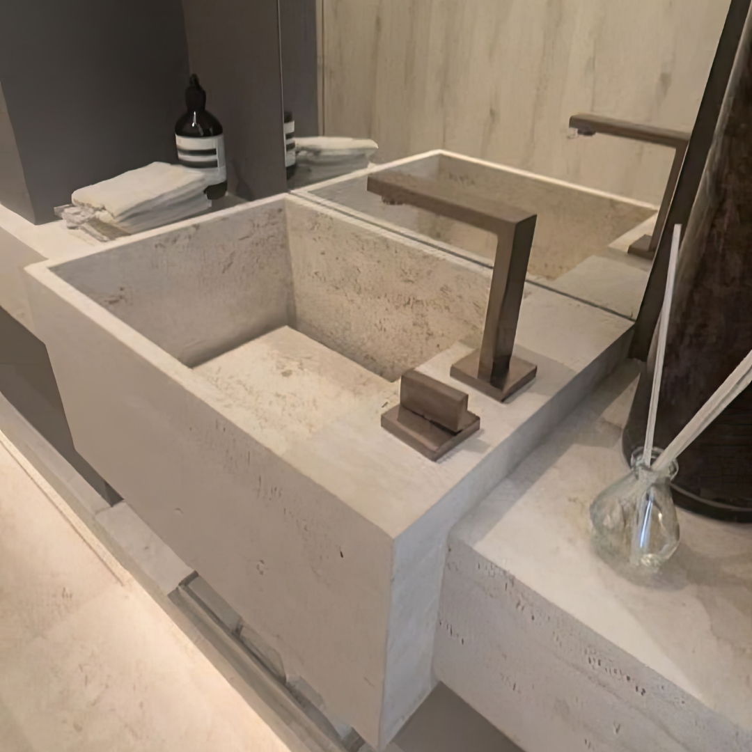 Limpeza de Travertino Romano